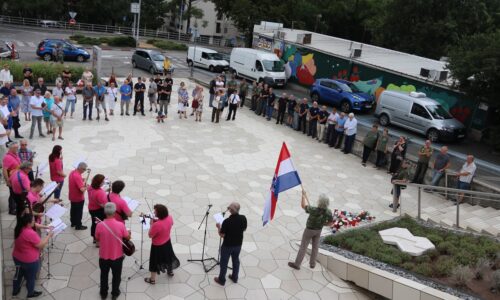 Polaganje vijenaca Dan pobjede Zamet