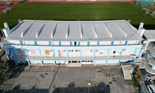 Obnovljena nadstrešnica Centralne tribine stadiona Kantrida